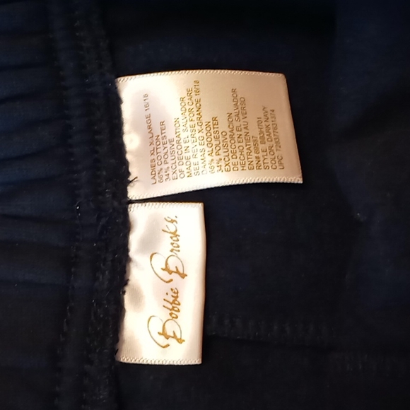 Bobbie Brooks Navy Blue Winter 2 Piece Pantsuit Size XL - Picture 7 of 7